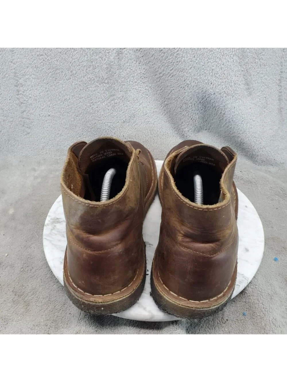 Clarks Shoes Mens Size 11 Brown Leather Originals Desert Chukka Boots *Read*